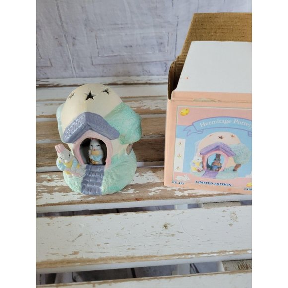 Easter village hermitage pottery mini bunny spring - Picture 1 of 9